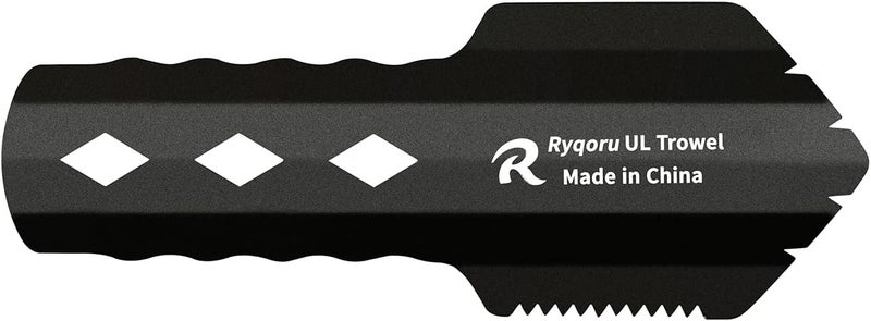 Ryqoru Ultralight Backpacking Trowel, 0.92 oz Aluminum Camping Shovel Poop Shovel, 7.67 inch Long Handle Cat Hole Digging Tool for Hiking, Backpacking & Leave-No-Trace Camping - Image 1